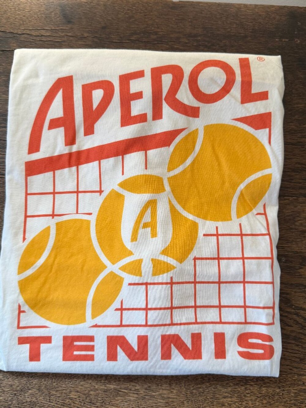 Aperol Tee Shirt, US Open Tennis Collection, White, XL, New
